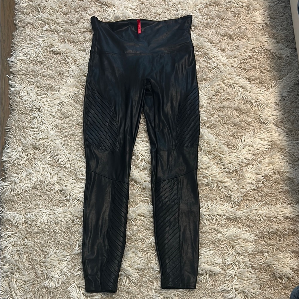 Black Faux Leather Leggings